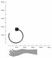 Seinale kinnitatav käterätikuivati 18 cm, must цена и информация | Vannitoa sisustuselemendid ja aksessuaarid | kaup24.ee