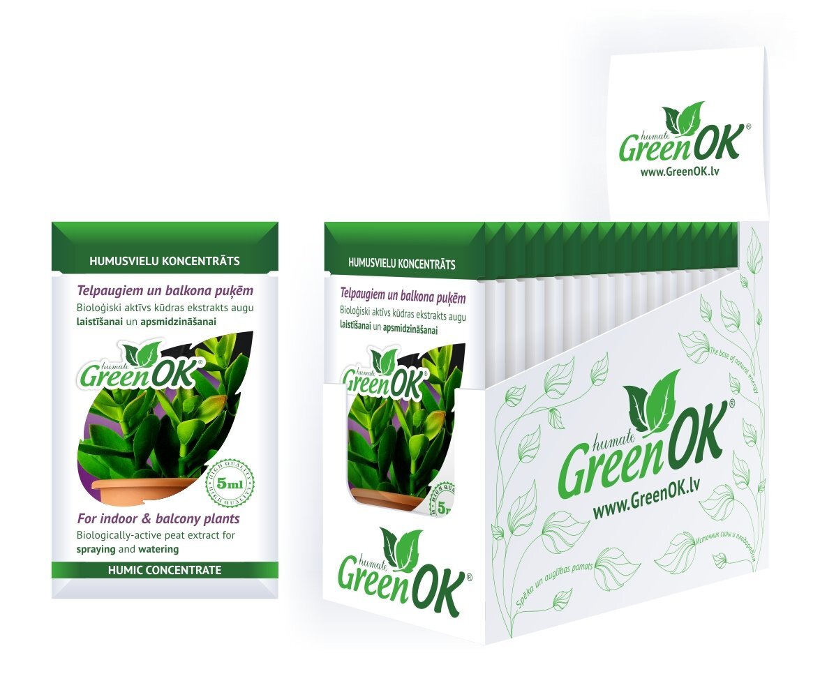 Toataimede aktivaator GreenOk, 5 ml hind ja info | Hooldusvahendid taimedele | kaup24.ee