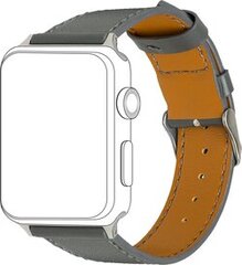 Topp Watch Band Leather Grey hind ja info | Nutikellade ja nutivõrude tarvikud | kaup24.ee