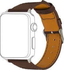 Topp Watch Band Leather Brown hind ja info | Nutikellade ja nutivõrude tarvikud | kaup24.ee
