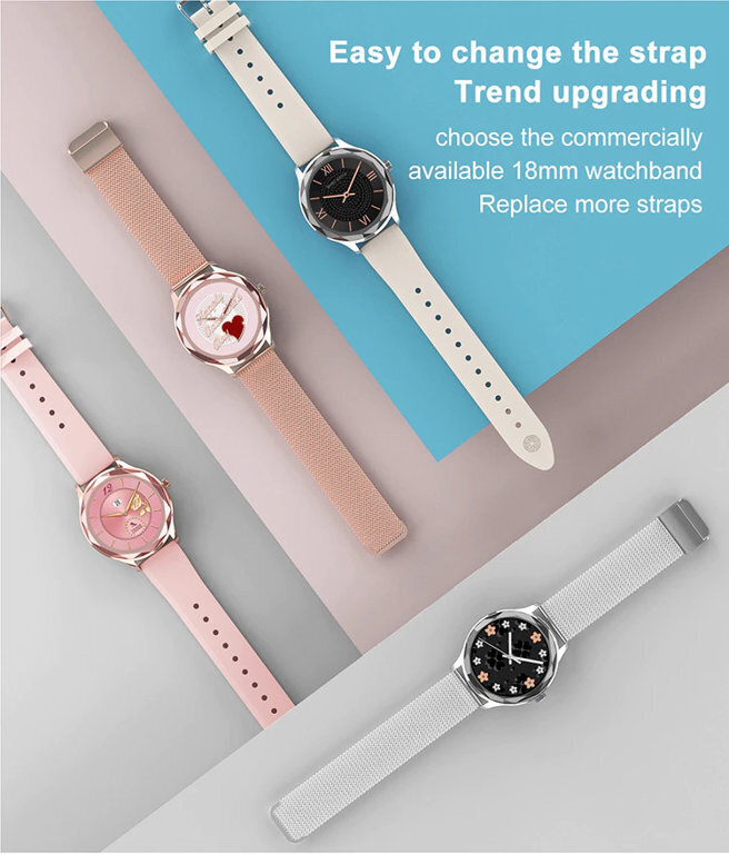 Pacific 27 Rose Gold/White цена и информация | Nutikellad (smartwatch) | kaup24.ee