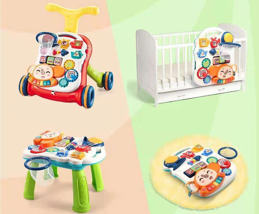 Õpetlik, interaktiivne jalutuskäru 6038 цена и информация | Imikute mänguasjad | kaup24.ee