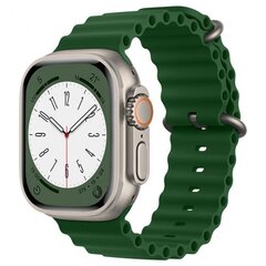 Браслет Techsuit Watchband Apple Watch 1 / 2 / 3 / 4 / 5 / 6 / 7 / SE / 8 (38 / 40 / 41mm) Army Красный цена и информация | Аксессуары для смарт-часов и браслетов | kaup24.ee