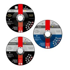 Набор отрезных и шлифовальных дисков Trotec цена и информация | Шлифовальные машины | kaup24.ee