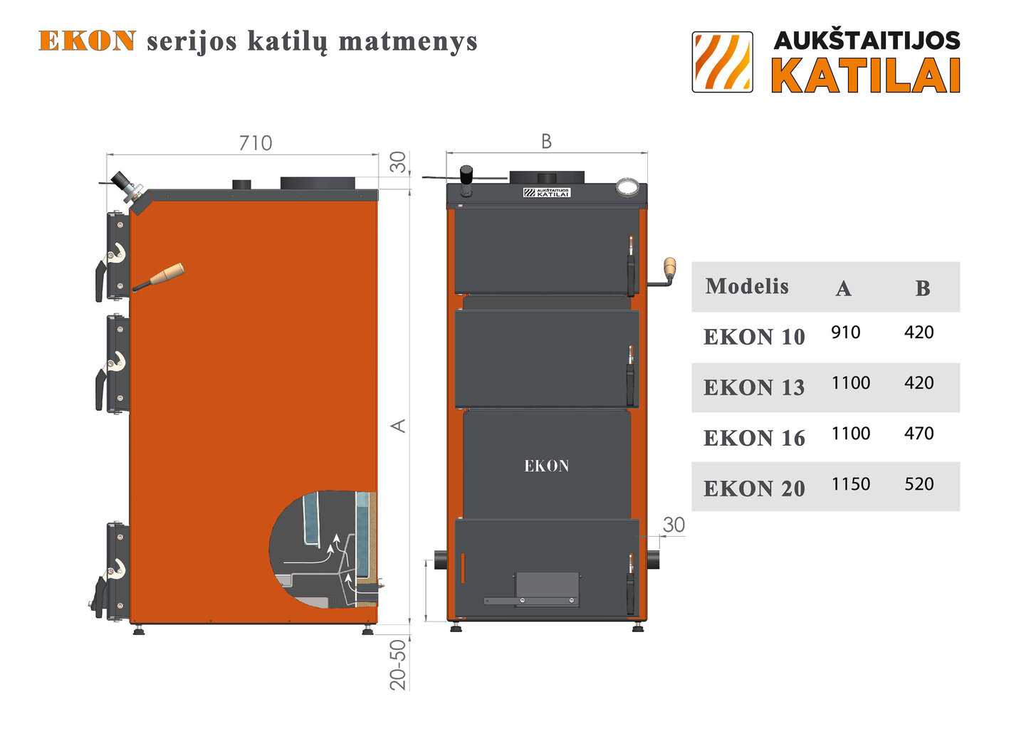 Tahkeküttekatel Ekon 13 kW EUR114965 цена и информация | Küttekatlad | kaup24.ee