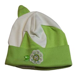 Kevad-sügis müts tüdrukutele Fido, roheline hind ja info | Tüdrukute mütsid, sallid, kindad | kaup24.ee