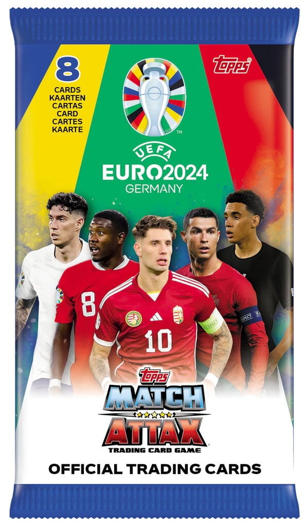 Jalgpallikaardikomplekt Topps Match Attax UEFA Euro 2024, 8 tk hind ja info | Hobikaardid | kaup24.ee