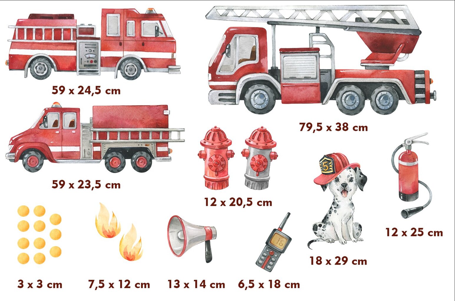 Seinakleebised tuletõrje tuletõrjeauto tuletõrjuja hind ja info | Eritellimusel valmistatud seina- ja aknakiled | kaup24.ee