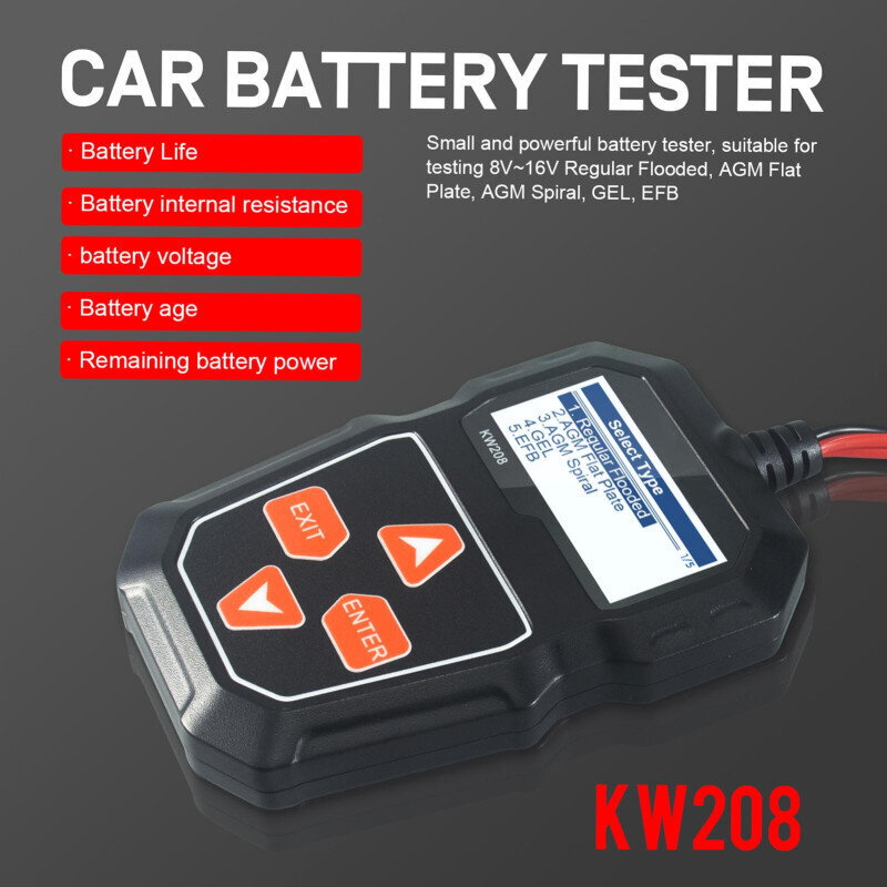 Autoaku koormuse tester BeastKW208 12V hind ja info | Lisaseadmed | kaup24.ee