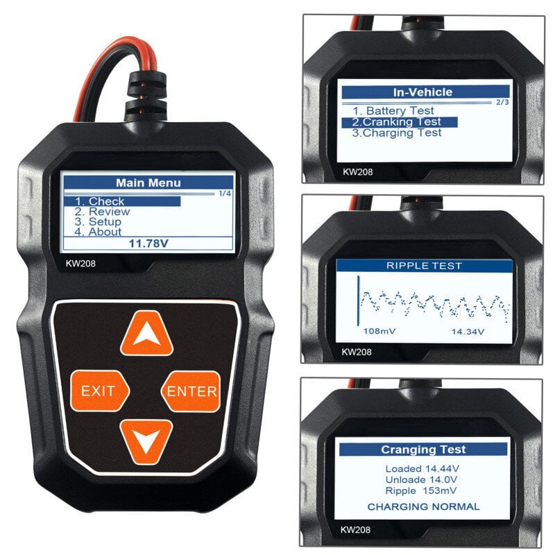 Autoaku koormuse tester BeastKW208 12V hind ja info | Lisaseadmed | kaup24.ee