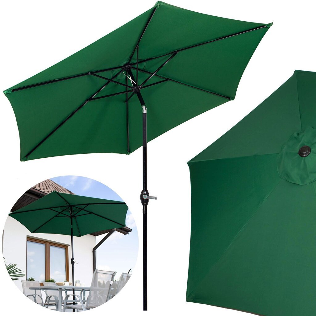 Aia päikesevari Springos GU0033, 250cm hind ja info | Päikesevarjud, markiisid ja alused | kaup24.ee