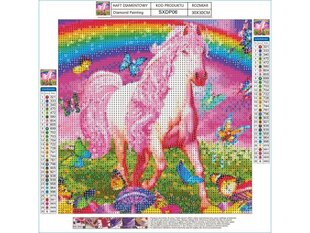 Teemant tikand, Teemantmaal, Teemant mosaiik, BABY SCENERY Horse 30x30cm hind ja info | Teemantmaalid, teemanttikandid | kaup24.ee