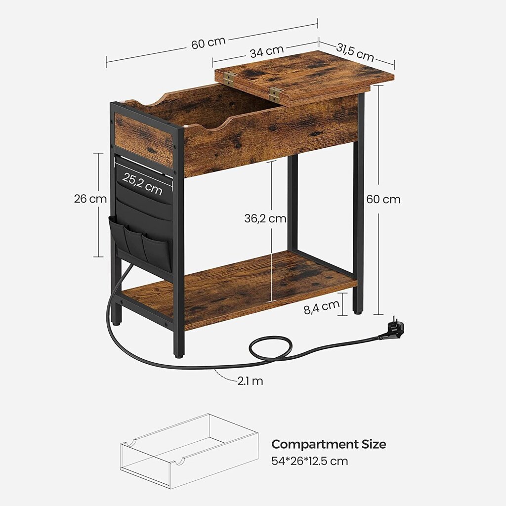 Konsool Loft, pruun hind ja info | Konsoollauad | kaup24.ee