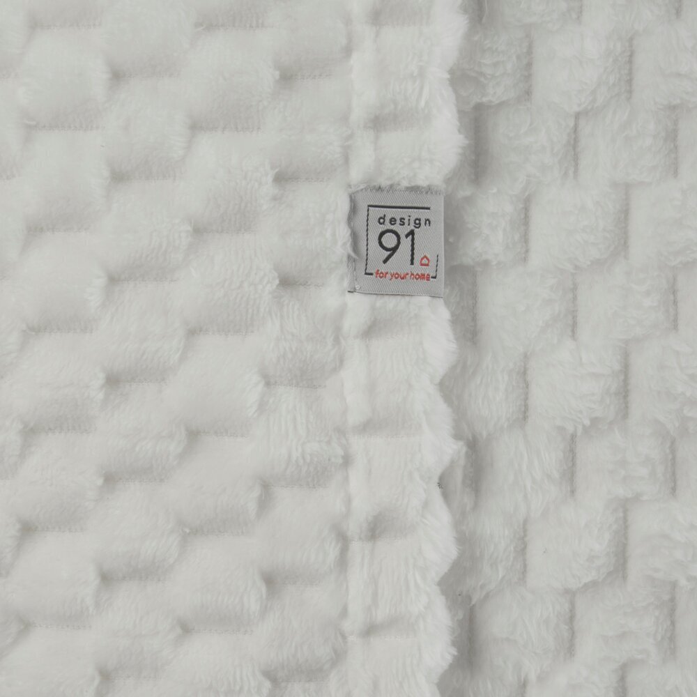 Eurocurtains voodikate, valge, 130x160 cm hind ja info | Voodikatted, pleedid | kaup24.ee