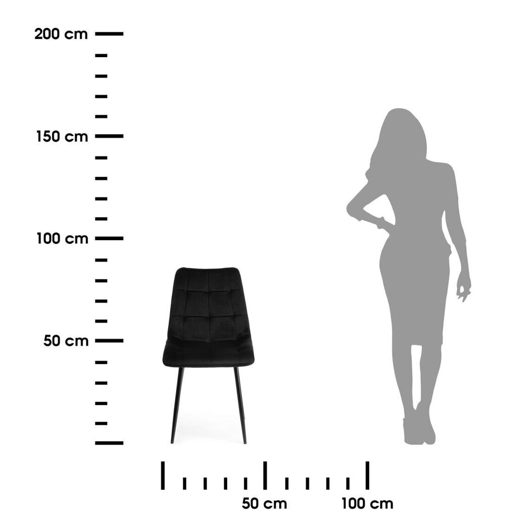 Tool Tori Must, must hind ja info | Söögitoolid, baaritoolid | kaup24.ee