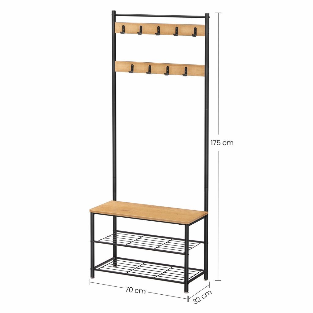 Riidenagi Loft, pruun hind ja info | Riidestanged ja nagid | kaup24.ee