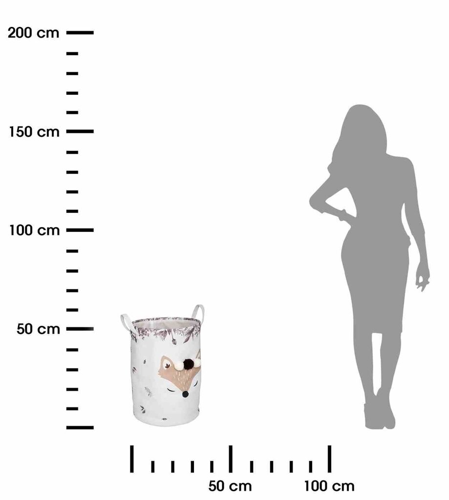 Kott mänguasjadele, 35 cm hind ja info | Hoiukastid ja -korvid | kaup24.ee