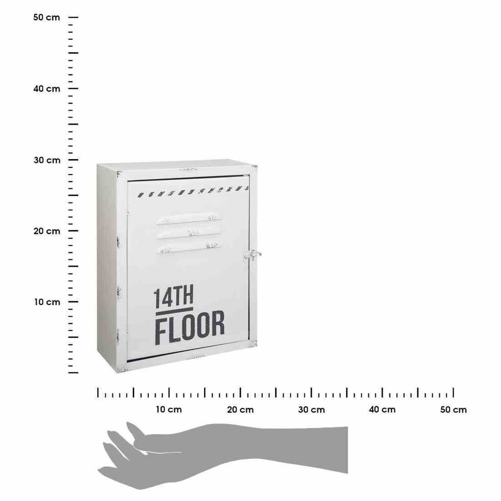 Võtmekarp 30x23 cm, valge hind ja info | Seifid | kaup24.ee