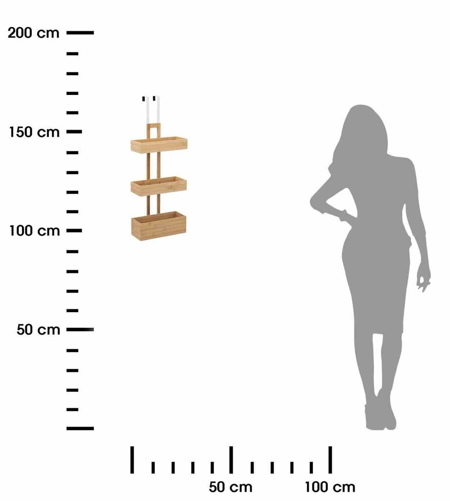 Bambusest vannitoa ukseriiul hind ja info | Vannitoa sisustuselemendid ja aksessuaarid | kaup24.ee