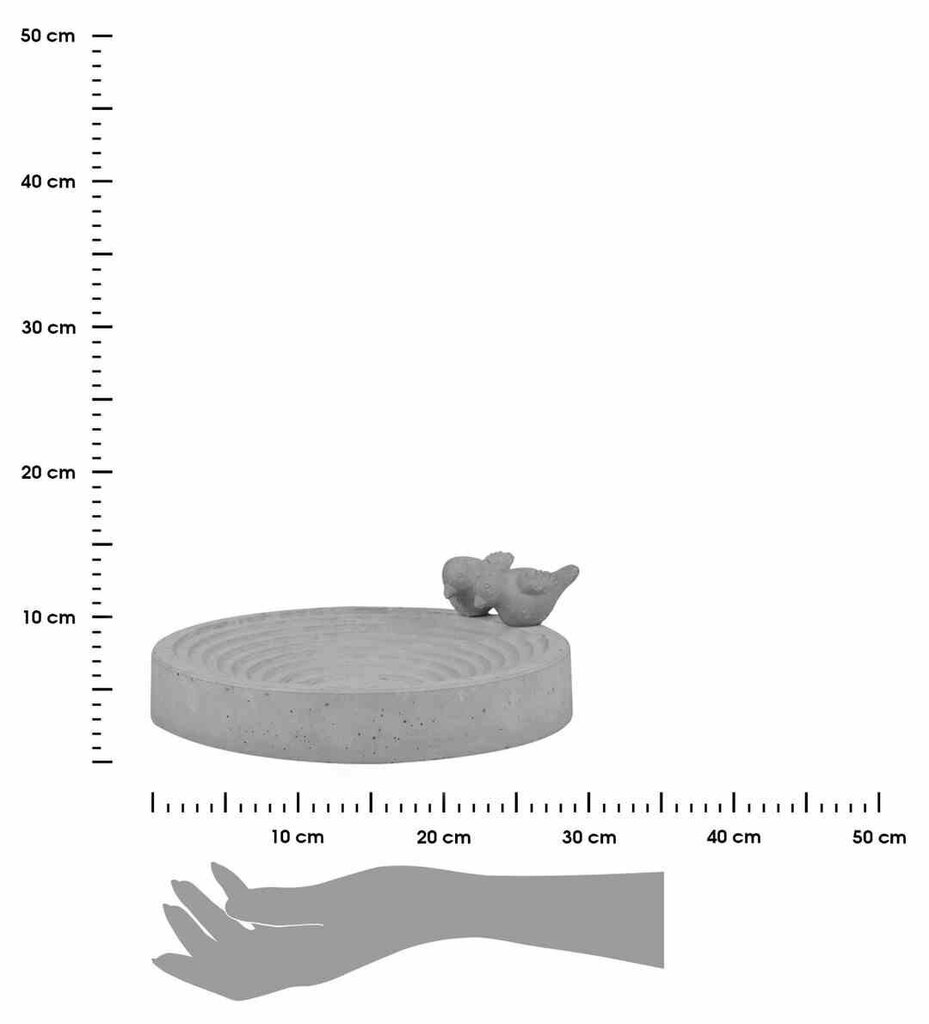 Betoonist linnuvann Esschert Design hind ja info | Pesakastid, söötjad ja puurid | kaup24.ee