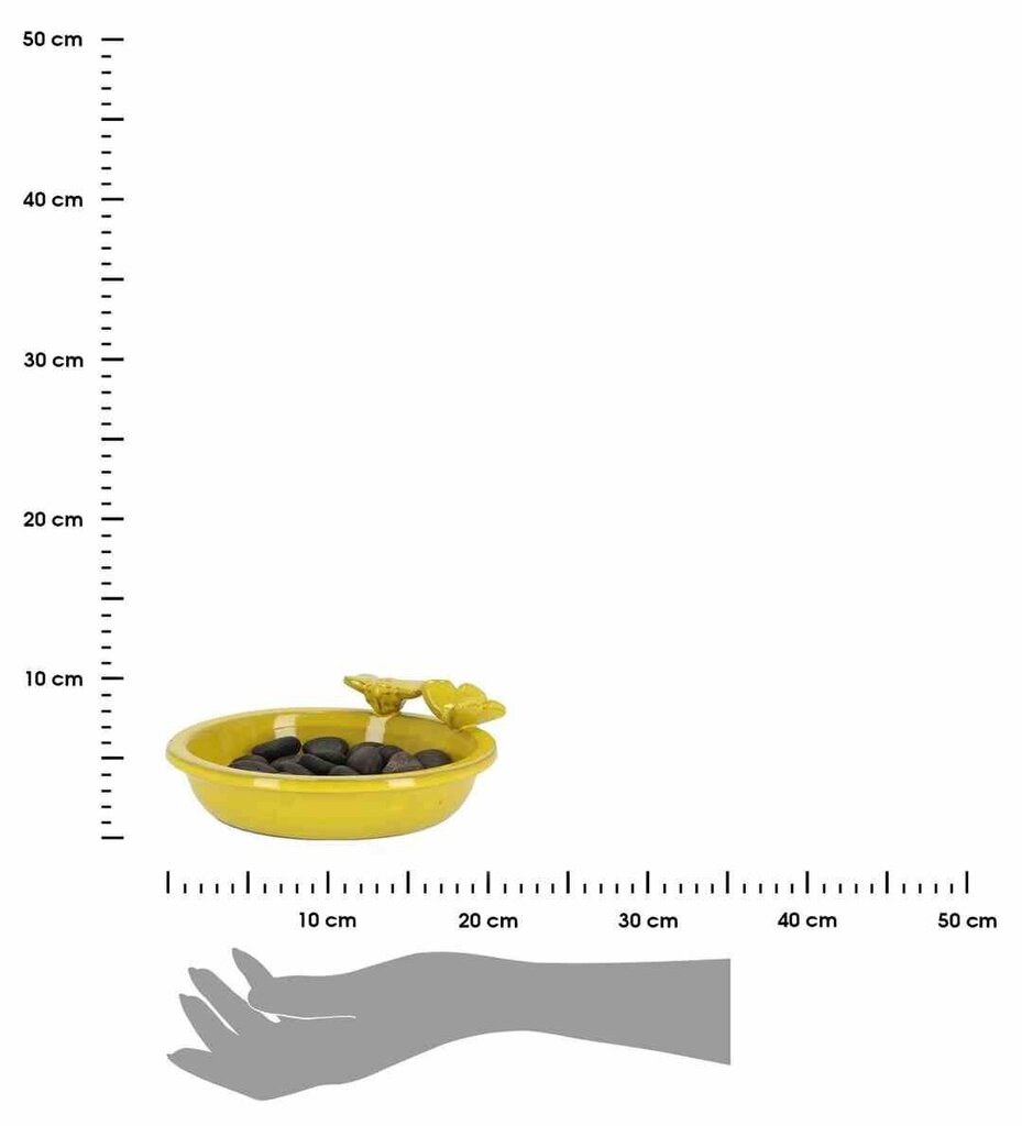 Mesilaste ja liblikate jootja Esschert Design, kollane hind ja info | Pesakastid, söötjad ja puurid | kaup24.ee