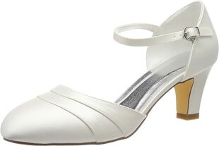 Свадебные туфли для женщин Emily Bridal, белые цена и информация | Женские туфли | kaup24.ee