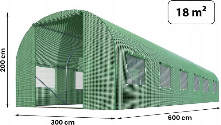 Kile tunnelikujulisele kasvuhoonele 600 x 300 cm цена и информация | Kasvuhooned | kaup24.ee