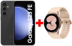 Samsung Galaxy S23 FE 5G 8/256GB Graphite + Samsung Galaxy Watch 4 (LTE,40mm), Pink Gold цена и информация | Мобильные телефоны | kaup24.ee