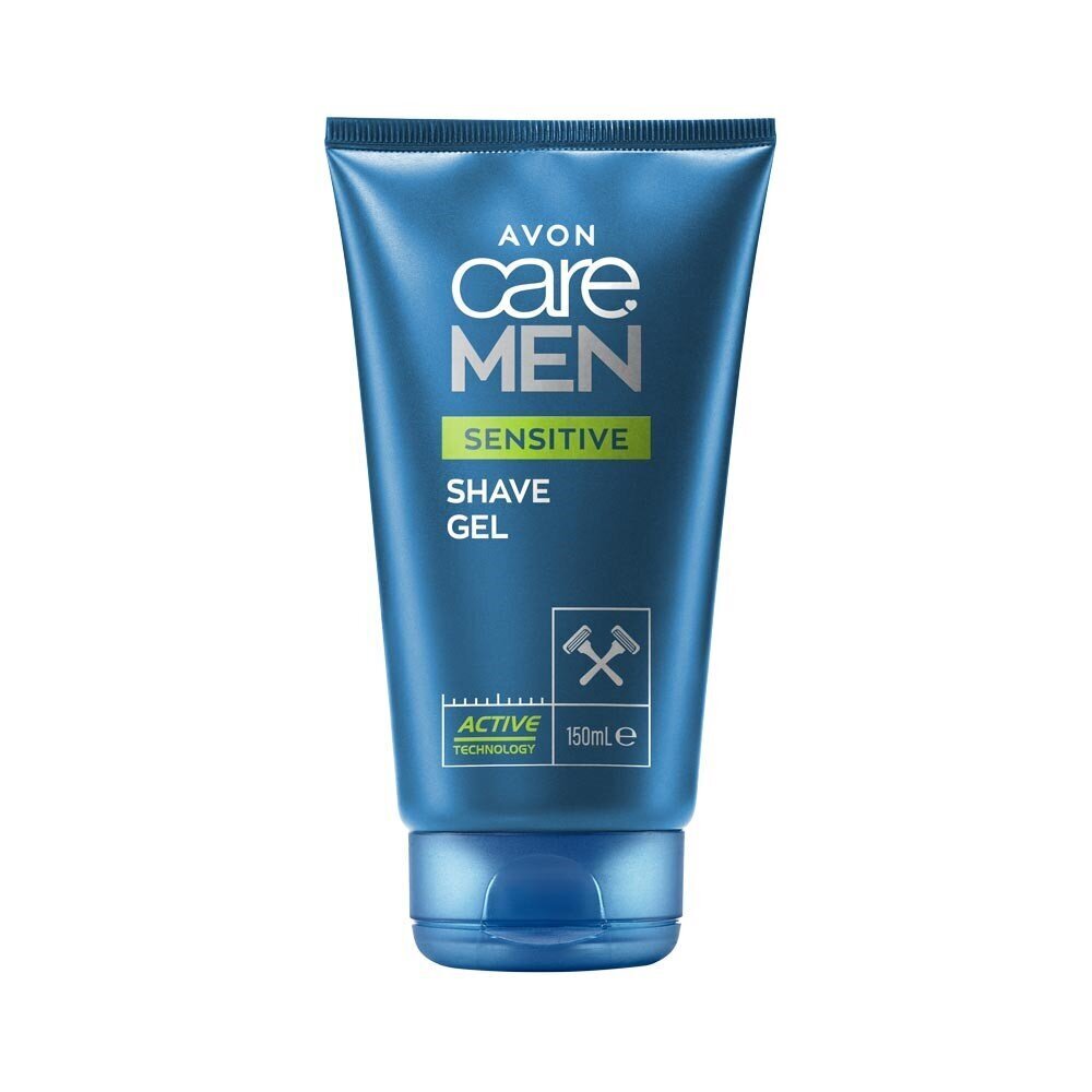 Raseerimisgeel meestele Avon Care Men Sensitive, 150 ml цена и информация | Raseerimisvahendid | kaup24.ee