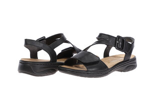 Sandaalid naistele Rieker 76729, must 76729_2910-42 hind ja info | Naiste sandaalid | kaup24.ee