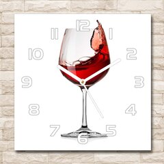 Klaasist seinakell Punane vein hind ja info | Kellad | kaup24.ee