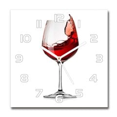 Klaasist seinakell Punane vein цена и информация | Часы | kaup24.ee