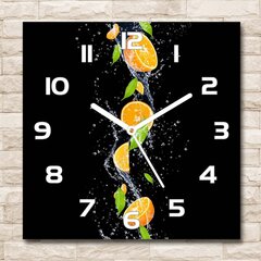 Klaasist seinakell Apelsinid ja vesi цена и информация | Часы | kaup24.ee
