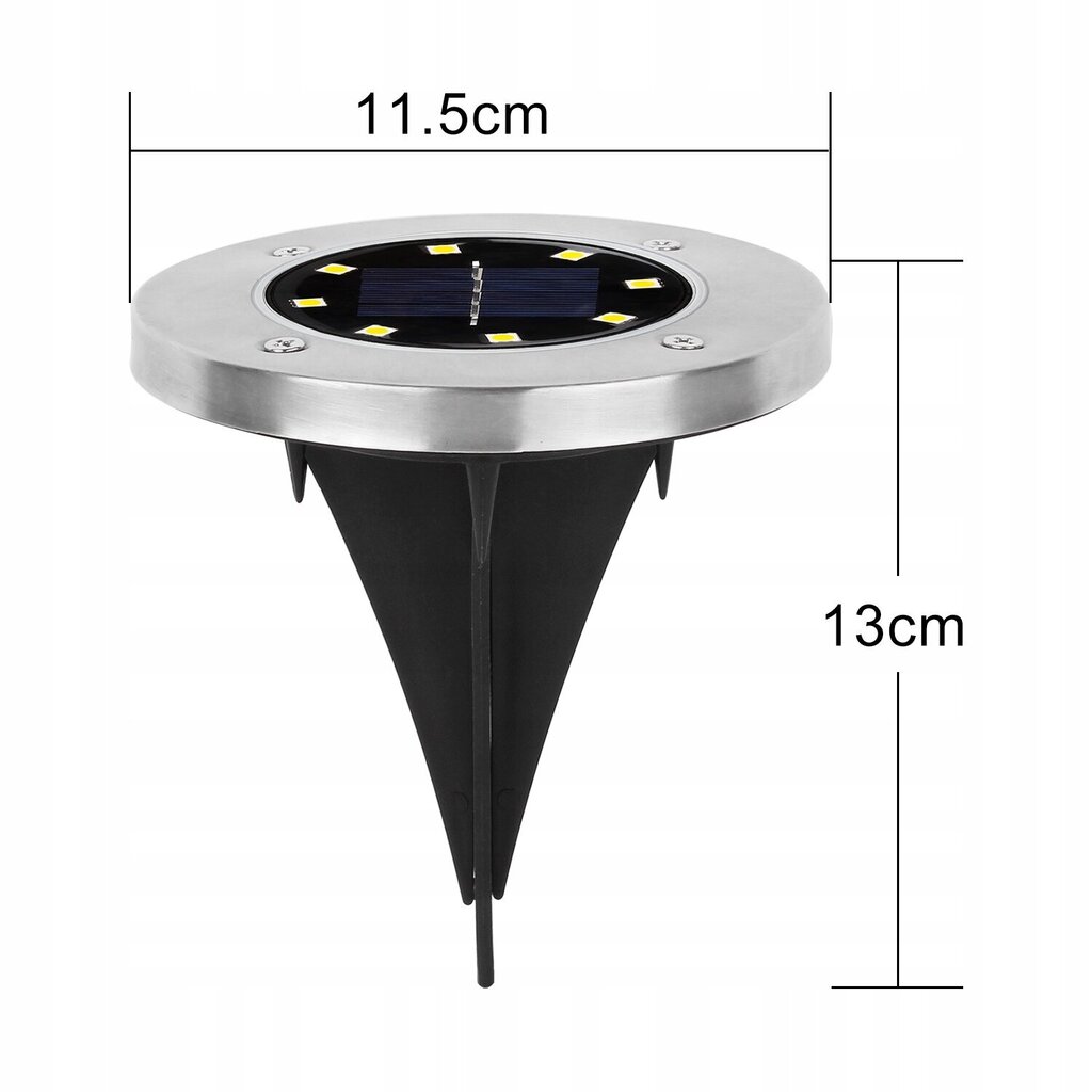 Aiavalgustid, 12,6 cm, 8 tk. цена и информация | Aia- ja õuevalgustid | kaup24.ee