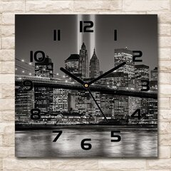 Klaasist seinakell Manhattan New York hind ja info | Kellad | kaup24.ee