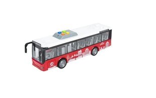 Helide ja tuledega autobuss Smiki, punane hind ja info | Poiste mänguasjad | kaup24.ee
