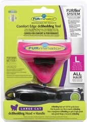 Furminaator Furflex kassidele, suurus L цена и информация | Средства по уходу за животными | kaup24.ee