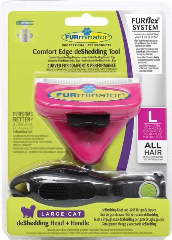 Furminaator Furflex kassidele, suurus L hind ja info | Hooldusvahendid loomadele | kaup24.ee