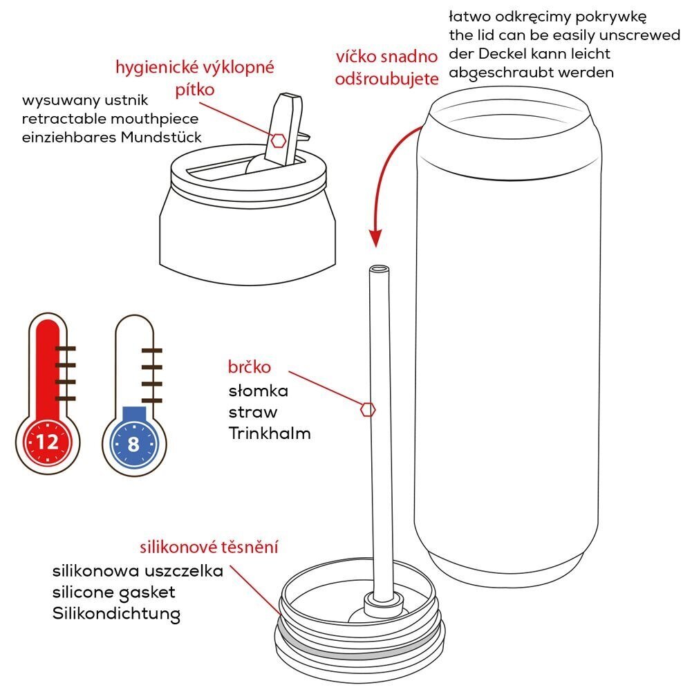 Orion termos, 700 ml цена и информация | Termosed, termostassid | kaup24.ee