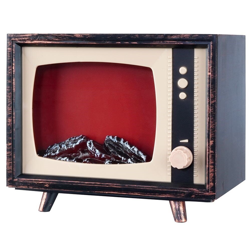 Led elektrikamin Retro TV, 22x13x18 cm hind ja info | Kaminad | kaup24.ee