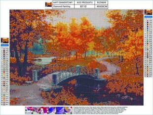 Teemantmosaiik Sügis pargis 40x30cm цена и информация | Алмазная мозаика | kaup24.ee