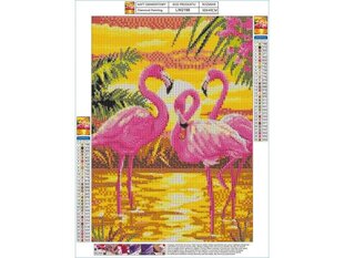 Teemantmosaiik roosa flamingo 30x40cm hind ja info | Teemantmaalid, teemanttikandid | kaup24.ee