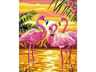 Teemantmosaiik roosa flamingo 30x40cm hind ja info | Teemantmaalid, teemanttikandid | kaup24.ee