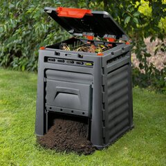 Ящик для компоста Eco Composter 320L черный цена и информация | Уличные контейнеры, контейнеры для компоста | kaup24.ee