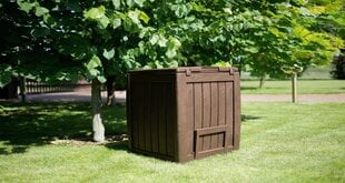 Ящик для компоста Deco Composter With Base 340L коричневый цена и информация | Уличные контейнеры, контейнеры для компоста | kaup24.ee