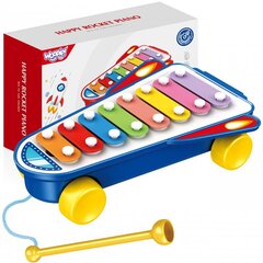Metallofon ratastega Woopie, sinine цена и информация | Развивающие игрушки | kaup24.ee