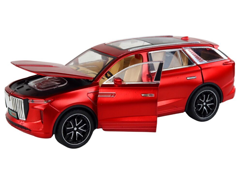 Kaugjuhitav auto E-9, punane цена и информация | Poiste mänguasjad | kaup24.ee