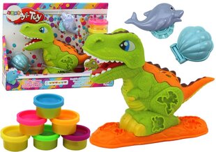 Пластилин Ciastolina с динозавром и аксессуарами Lean Toys цена и информация | Развивающие игрушки и игры | kaup24.ee
