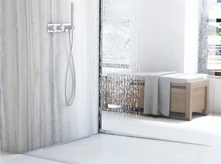 Dušikalde kalle, 120cm, harjatud riiul цена и информация | Аксессуары для ванной комнаты | kaup24.ee