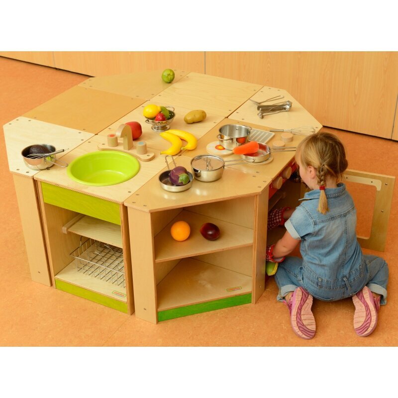Puidust kööginurgakapp lastele Masterkidz hind ja info | Tüdrukute mänguasjad | kaup24.ee